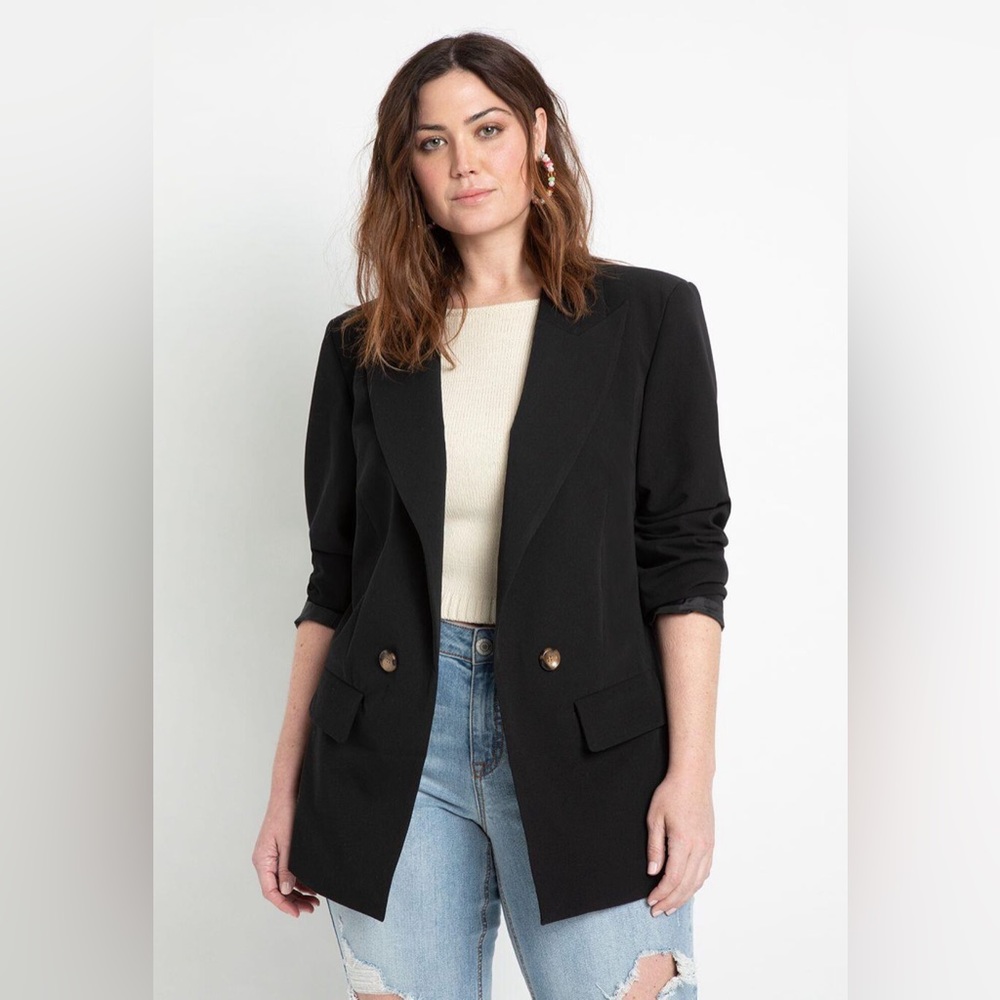 Eloquii Black Relaxed Blazer | NWT 🏷️